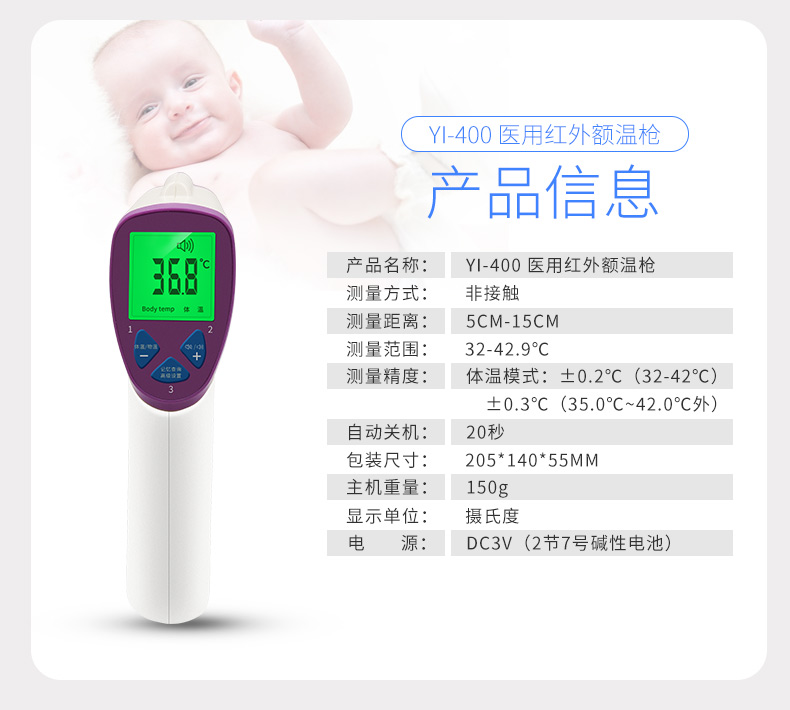 ?紅外額溫槍量哪里準確？